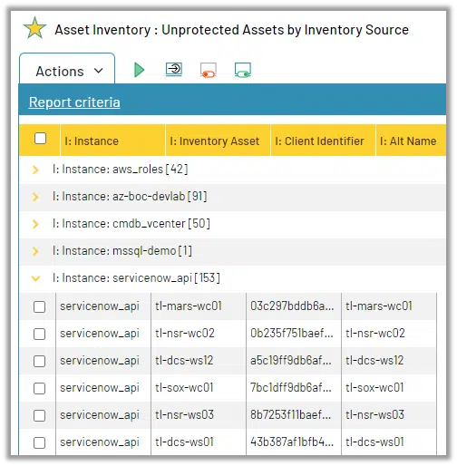 Asset Inventory Reconciliation